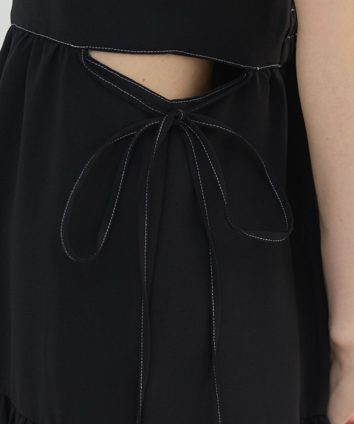 REDYAZEL「サイドリボンカットティアードワンピース」|ワンピース|