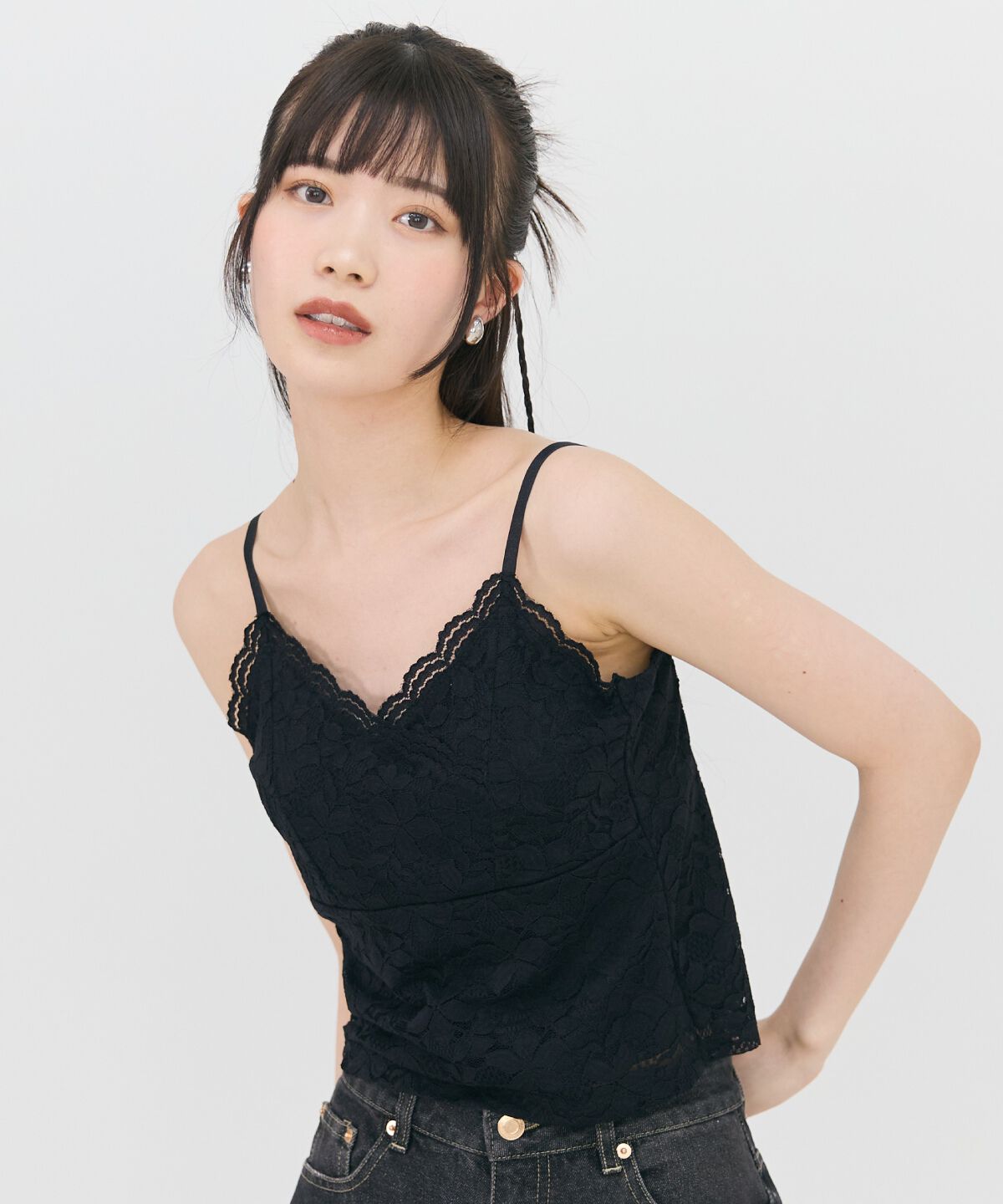 REDYAZEL「カップインレースキャミ」|キャミソール|
