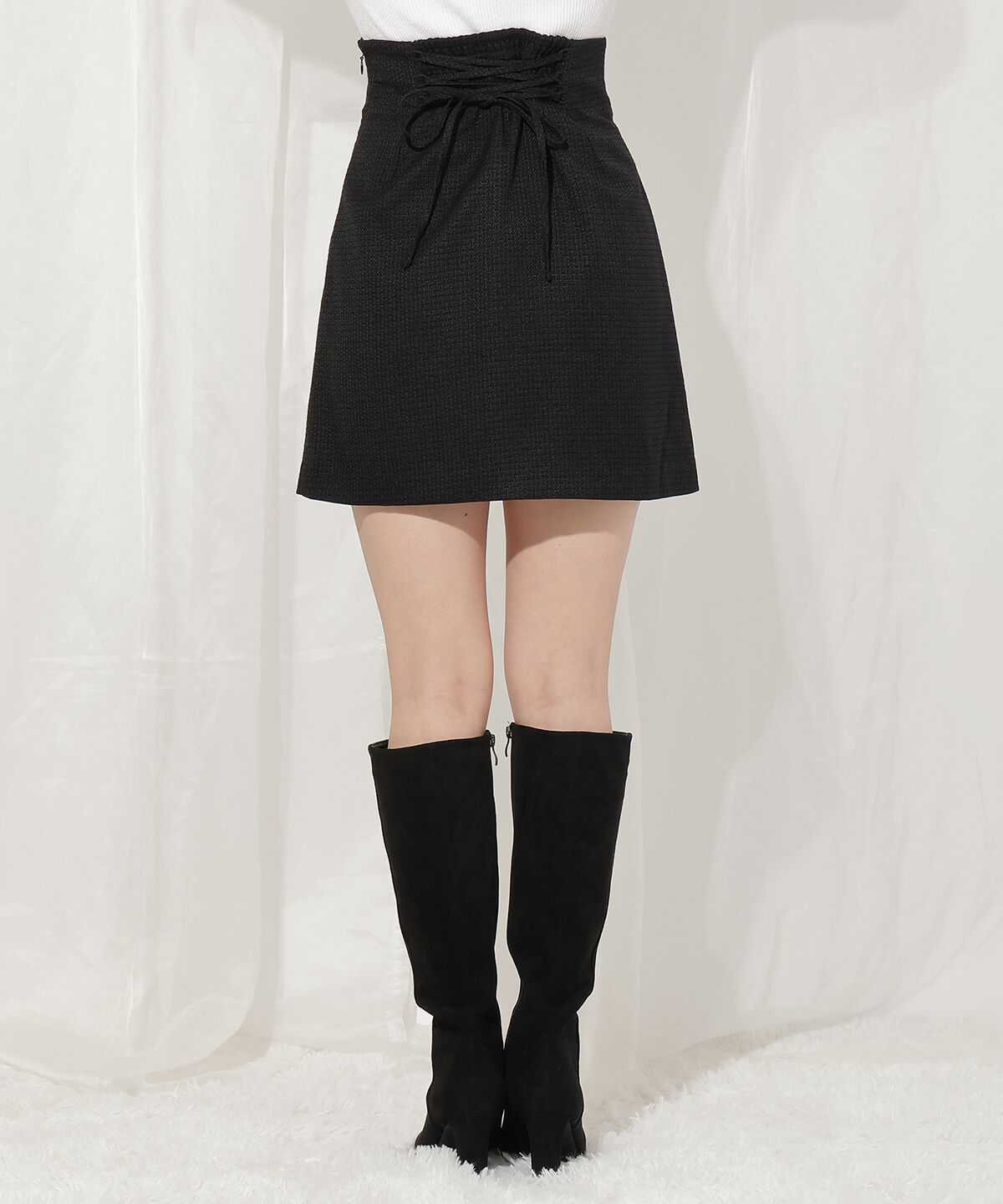 WILLSELECTION「ラインストーンミニスカート」|台形|