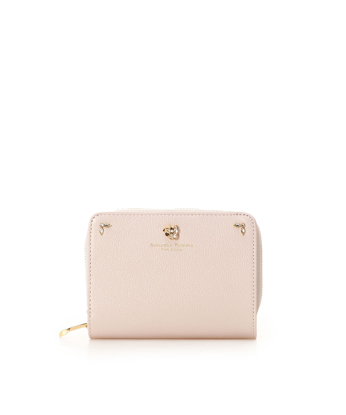 Samantha Thavasa Petit Choice「ポイントフラワー 折財布」|財布|ピンク