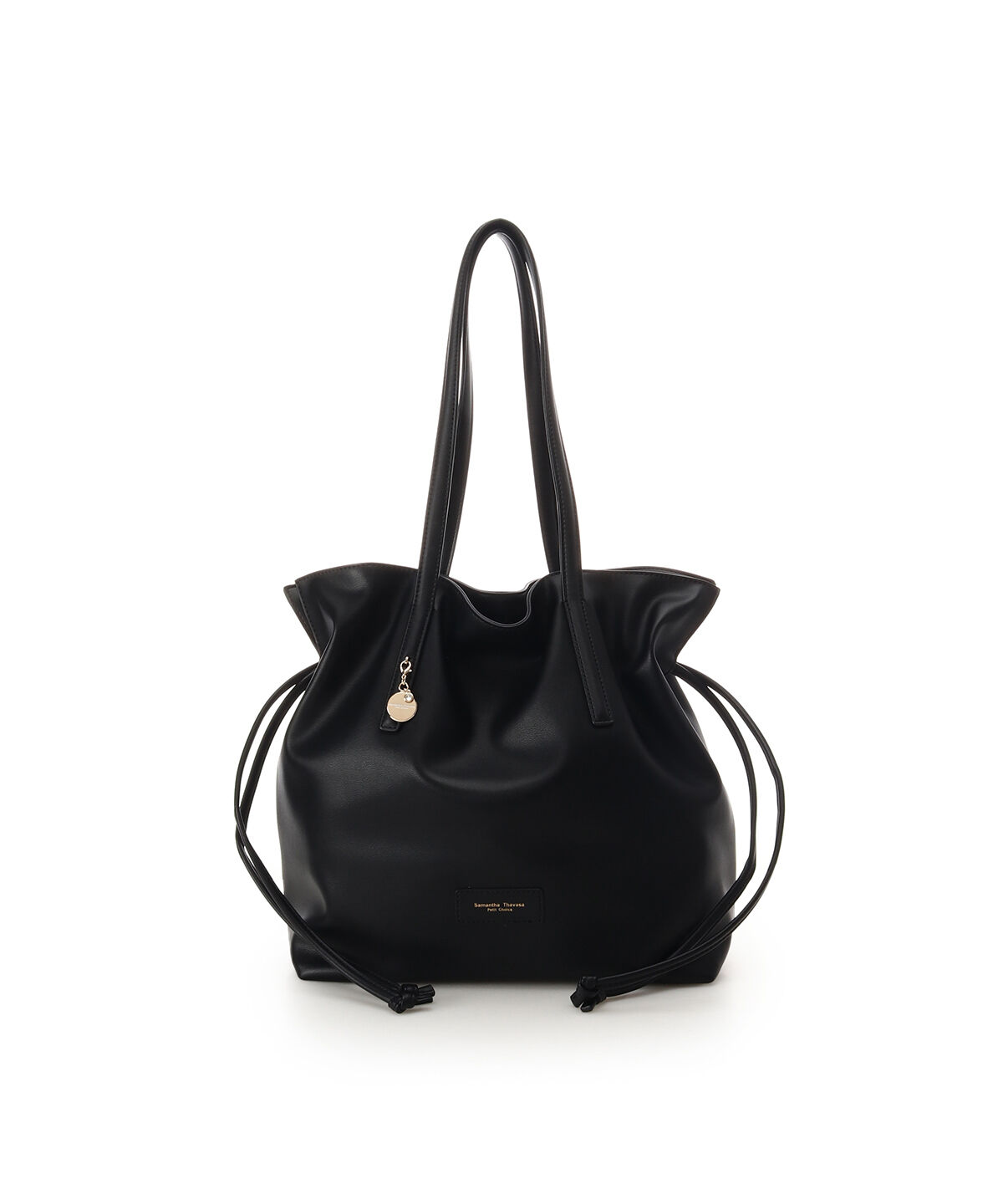 Samantha Thavasa Petit Choice「フェイクレザー トートバッグ」|トートバッグ|ブラック