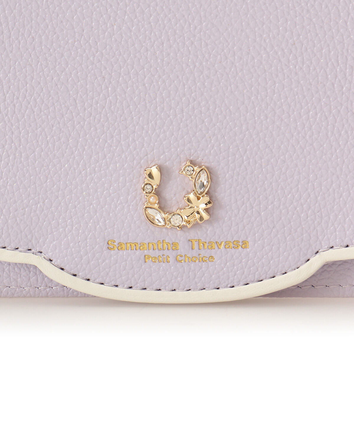 Samantha Thavasa Petit Choice「フープラインビジュー パスケース」|定期入れ|