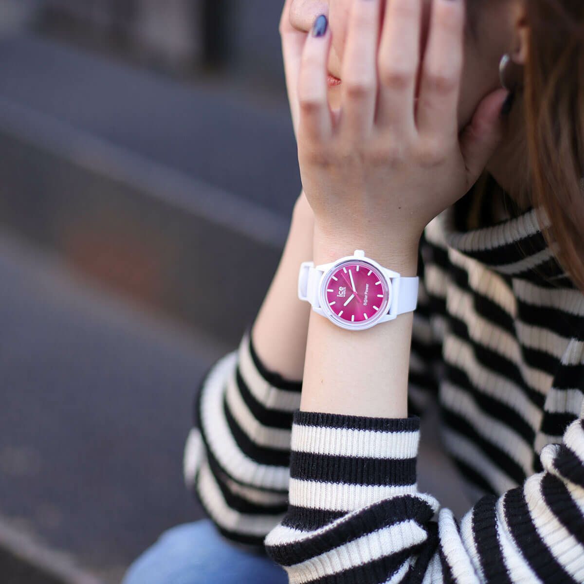 ICE-WATCH「〈ICE-WATCH(ｱｲｽｳｫｯﾁ)〉ICE solar power - コーラルリーフ - スモール」|腕時計|