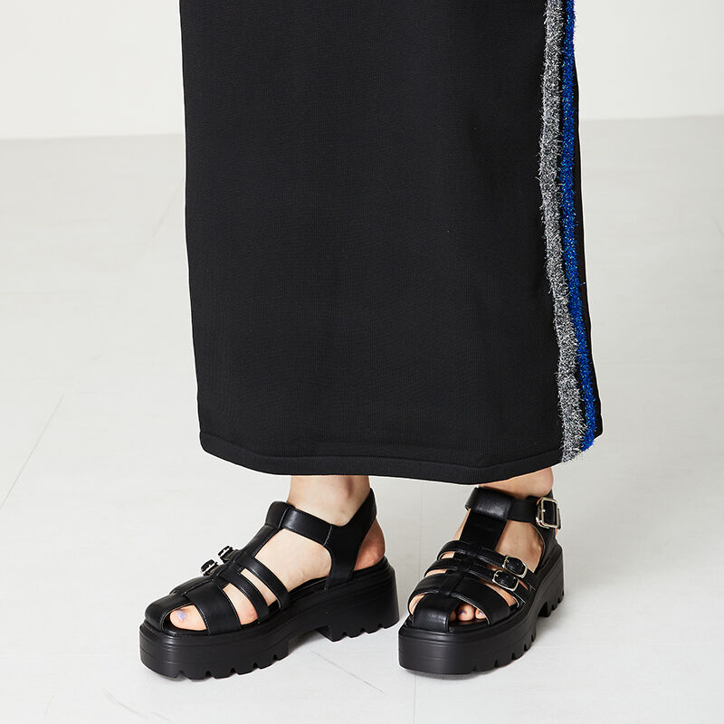 ORiental TRaffic「【アウトレット価格】厚底グルカサンダル/41223 トレンド 人気 売れてる」|サンダル|