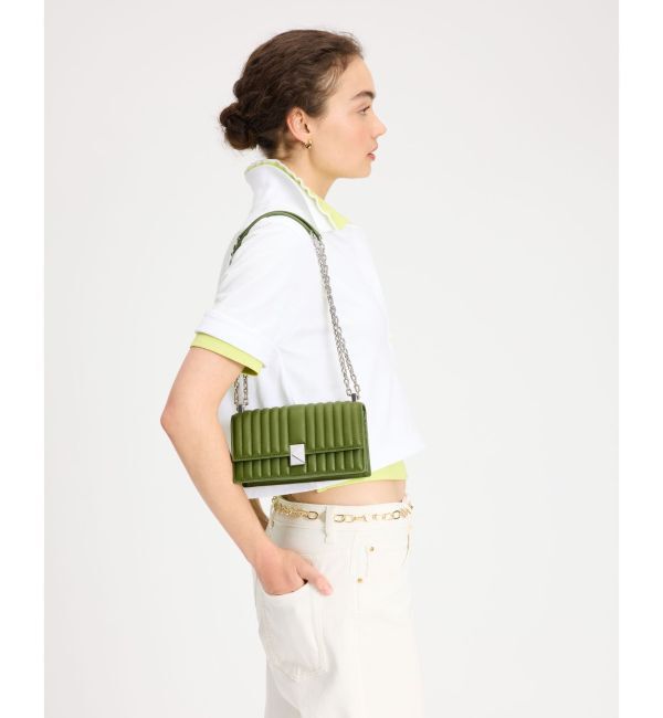 kate spade new york「デコ キルテッド ミニ フラップ チェーン クロスボディ」|ショルダー・メッセンジャー|