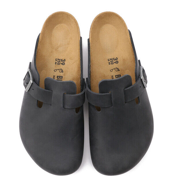 BIRKENSTOCK「NG【ビルケンシュトック】ボストン/ブラック オイルドレザー/クロッグ メンズ/BOSTON」|サンダル|