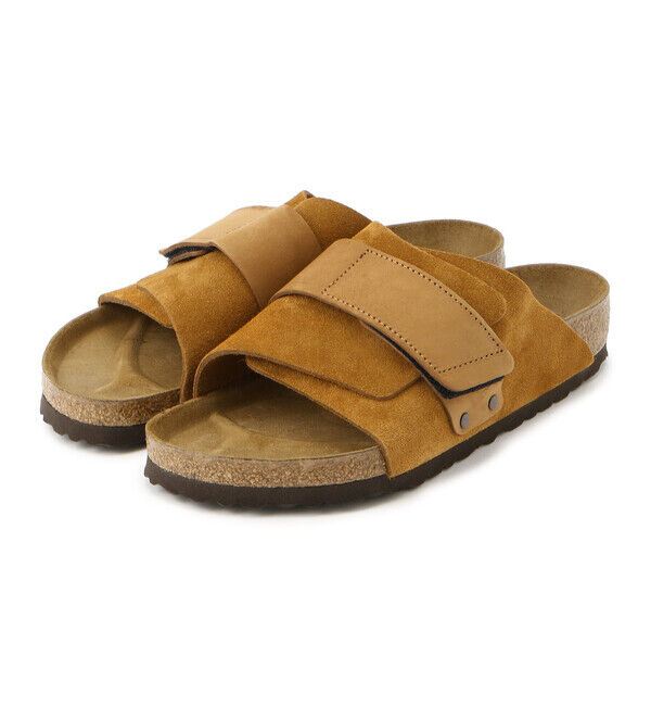 BIRKENSTOCK「【ビルケンシュトック】キョウト/ミンク スエードレザー ヌバックレザー/サンダル メンズ」|サンダル|ミンク