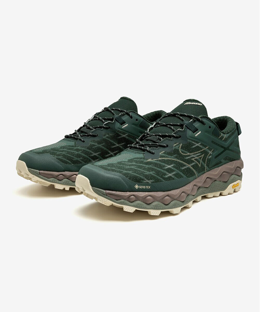 MIZUNO「WAVE MUJIN LS GTX(ゴアテックス／防水)」|スニーカー|ダークグリーン