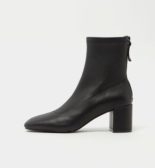 ODETTE E ODILE「ストレッチレザー ショートブーツ60&darr;&uarr;」|ショートブーツ|BLACK