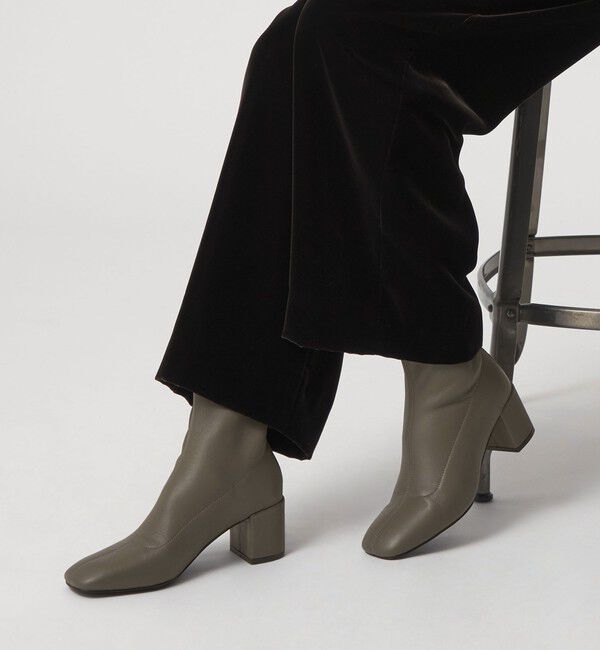 ODETTE E ODILE「ストレッチレザー ショートブーツ60&darr;&uarr;」|ショートブーツ|