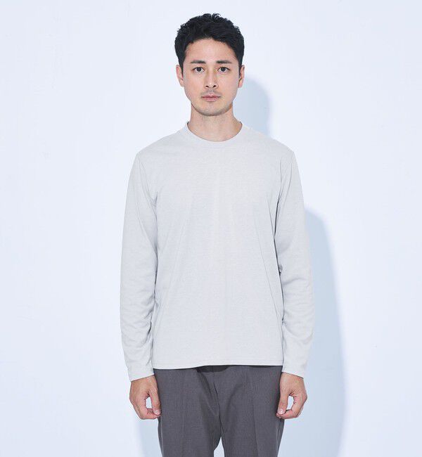 UNITED ARROWS green label relaxing「【WEB限定】JUST fit ジャケイン クルーネック 長袖 Tシャツ -吸水速乾・抗菌-」|Tシャツ・カットソー|