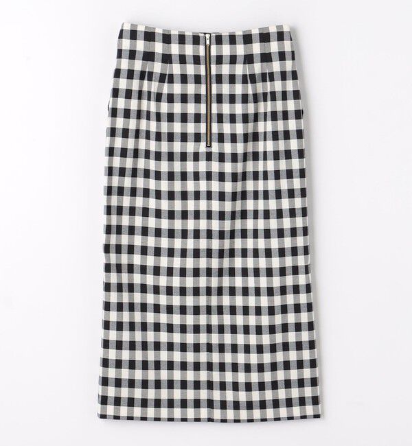 UNITED ARROWS green label relaxing「［size SHORTあり］キチントボトムス Iライン スリム タイト スカート ギンガムチェック」|タイト|