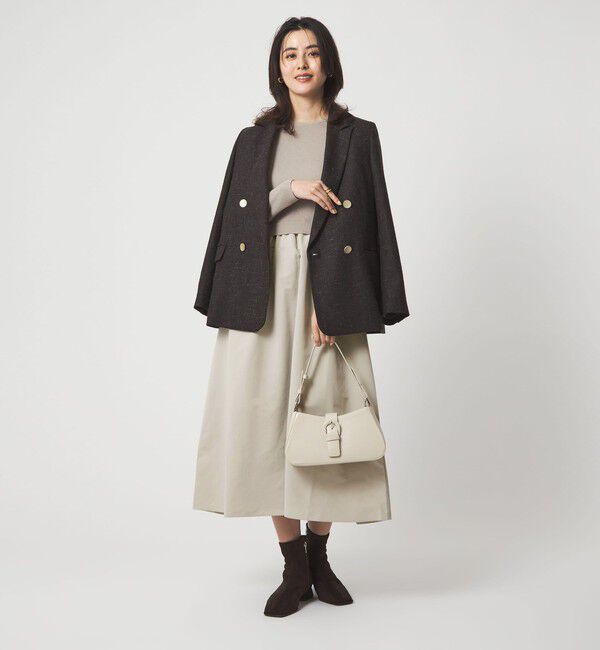 UNITED ARROWS green label relaxing「タフタ ドッキング ワンピース ウォッシャブル」|ワンピース|LT.GRAY