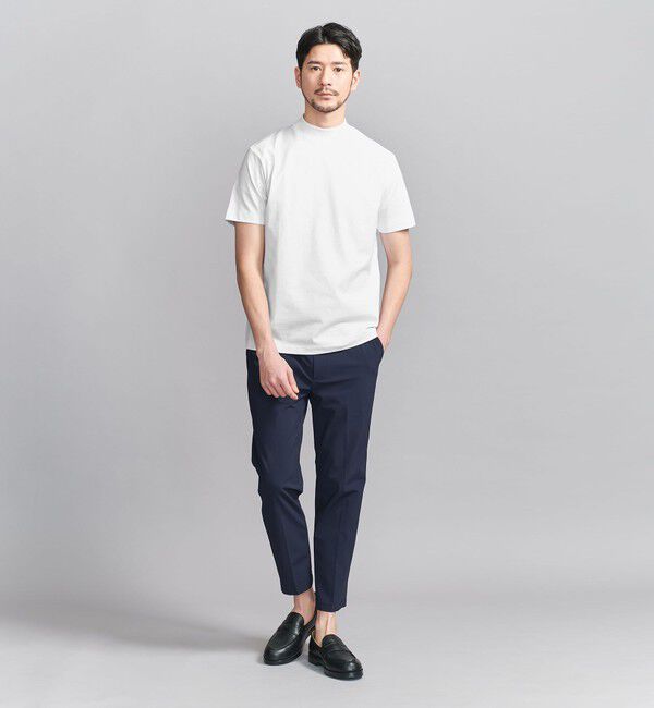 BEAUTY&YOUTH UNITED ARROWS「【WEB限定 WARDROBE SMART】クリア  ガスコットン モックネック カットソー【抗菌・防臭】」|Tシャツ・カットソー|
