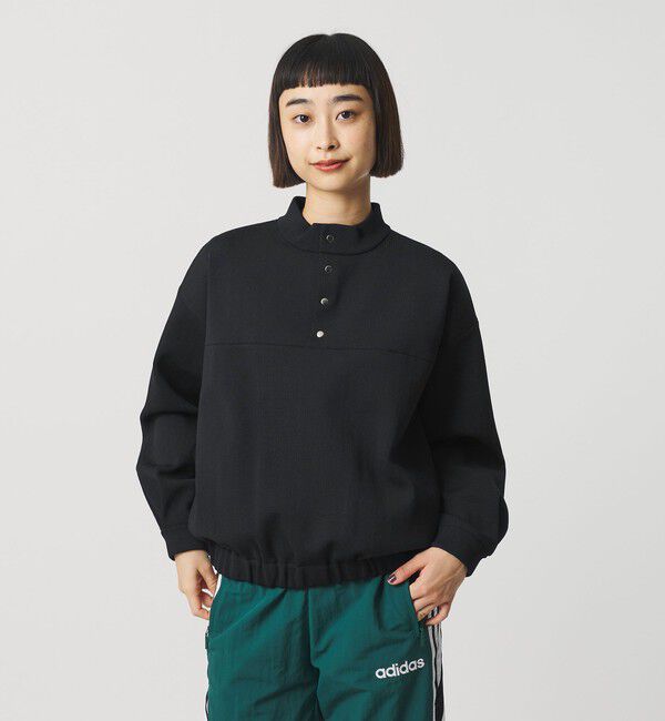 BEAUTY&YOUTH UNITED ARROWS「【WEB限定】ポリエステル スナップスタンドプルオーバー」|ニット・セーター|