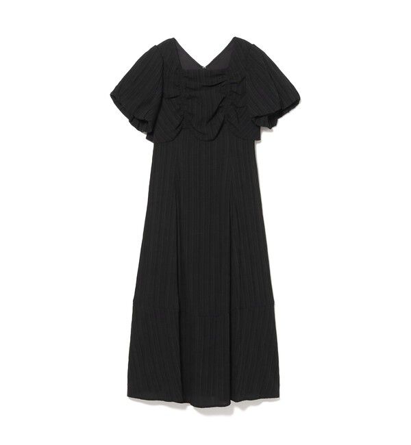 Ray BEAMS 「ジャカード スクエアネック パフスリーブ ワンピース」|ワンピース|