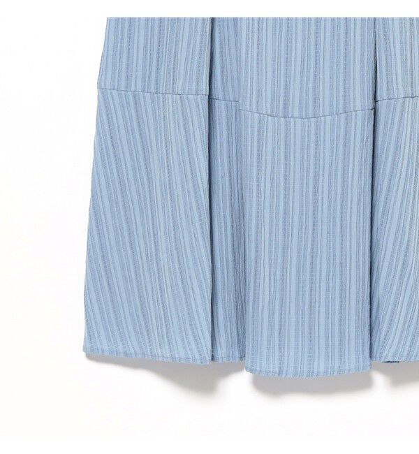 Ray BEAMS 「ジャカード スクエアネック パフスリーブ ワンピース」|ワンピース|