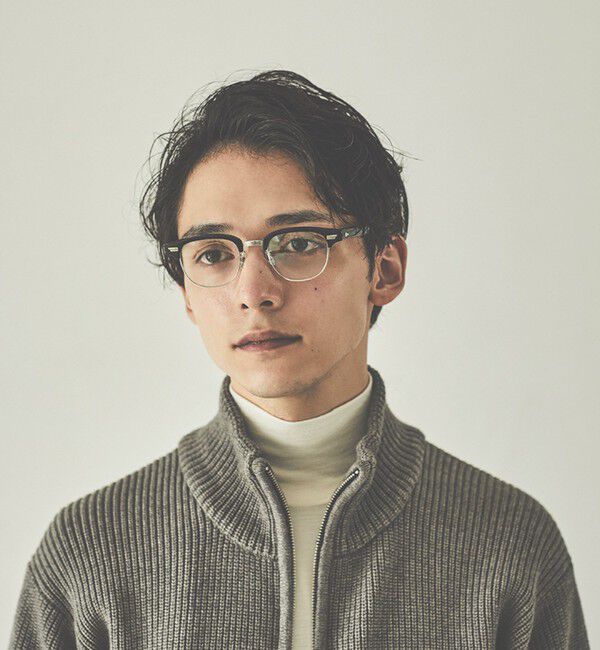 SHIPS any「【SHIPS any別注】銘品晴夫作：MALCOLM セルロイド&times;チタン 眼鏡◇」|サングラス|