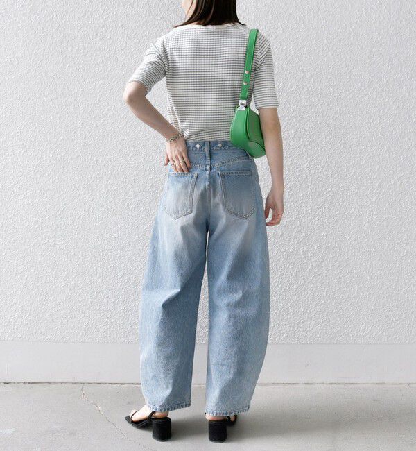 SHIPS any「SHIPS any:〈洗濯機可能〉テレコ リブ ハーフスリーブ TEE」|Tシャツ・カットソー|