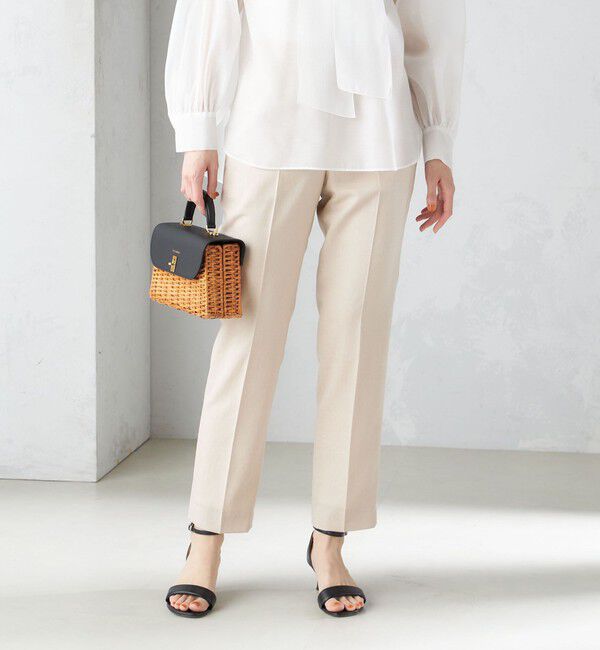 SHIPS for women「〈接触冷感/手洗い可能〉トリアセテート混 テーパード パンツ（セットアップ対応）◇」|その他|