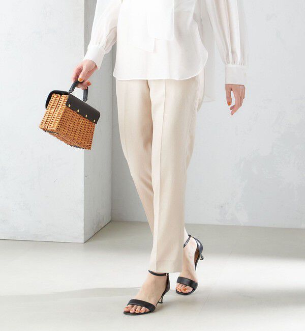 SHIPS for women「〈接触冷感/手洗い可能〉トリアセテート混 テーパード パンツ（セットアップ対応）◇」|その他|