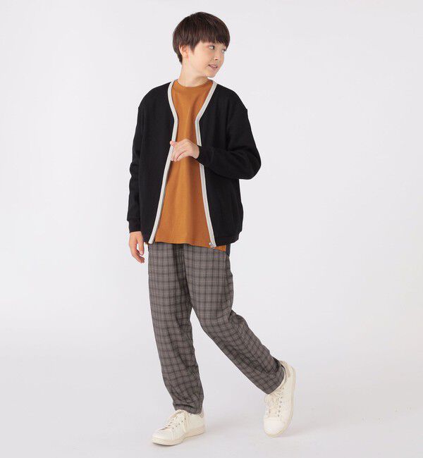 SHIPS KIDS「SHIPS KIDS:140～160cm / パターン 切替 長袖 TEE」|Tシャツ・カットソー|