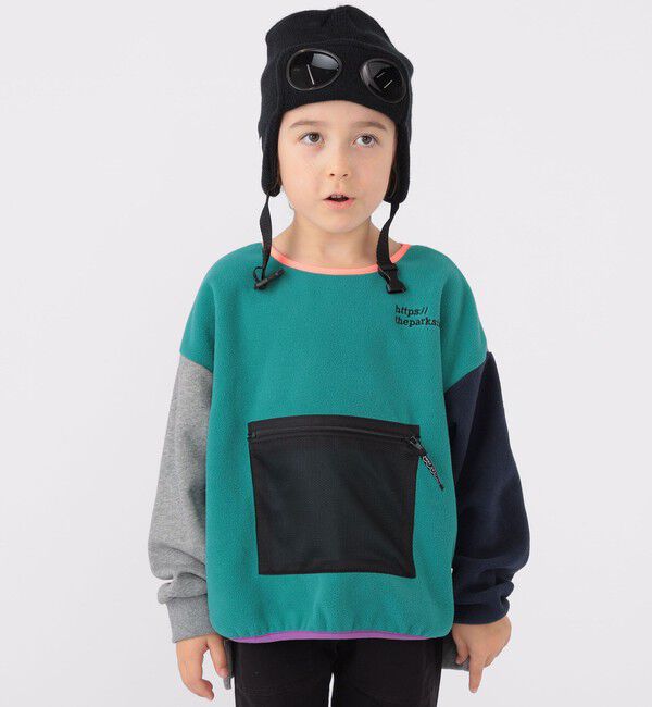 SHIPS KIDS「【SHIPS KIDS別注】THE PARK SHOP:115～145cm / マルチ フリース」|プルオーバー|