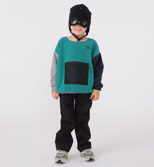 SHIPS KIDS「【SHIPS KIDS別注】THE PARK SHOP:115～145cm / マルチ フリース」|プルオーバー|