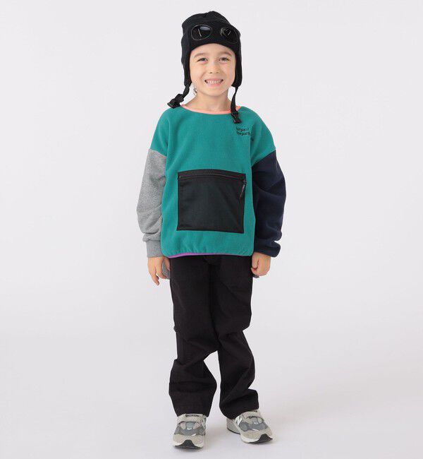 SHIPS KIDS「【SHIPS KIDS別注】THE PARK SHOP:115～145cm / マルチ フリース」|プルオーバー|