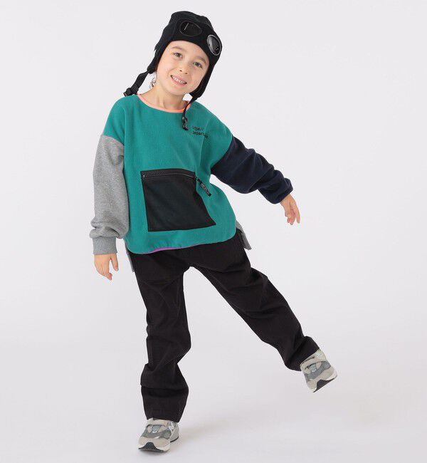 SHIPS KIDS「【SHIPS KIDS別注】THE PARK SHOP:115～145cm / マルチ フリース」|プルオーバー|