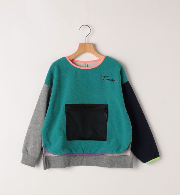 SHIPS KIDS「【SHIPS KIDS別注】THE PARK SHOP:115～145cm / マルチ フリース」|プルオーバー|