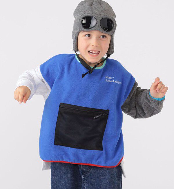 SHIPS KIDS「【SHIPS KIDS別注】THE PARK SHOP:115～145cm / マルチ フリース」|プルオーバー|ロイヤルブルー