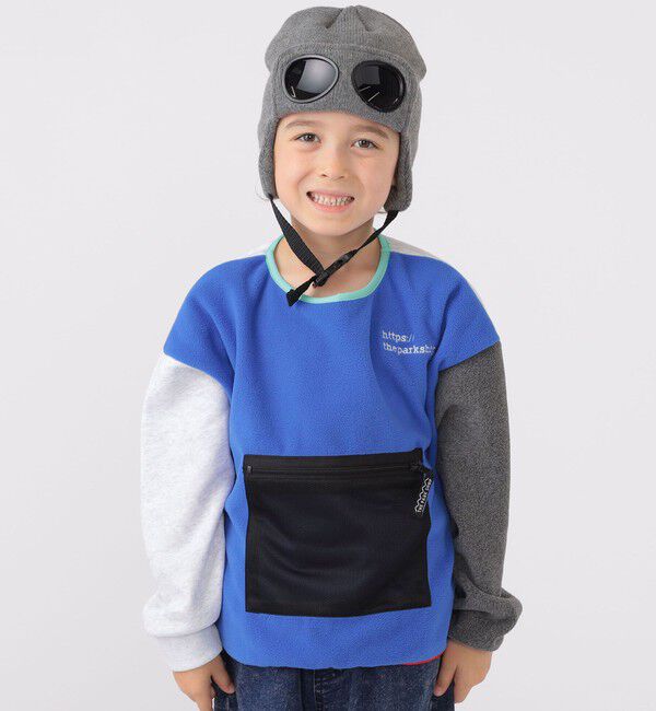 SHIPS KIDS「【SHIPS KIDS別注】THE PARK SHOP:115～145cm / マルチ フリース」|プルオーバー|