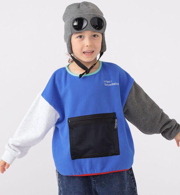 SHIPS KIDS「【SHIPS KIDS別注】THE PARK SHOP:115～145cm / マルチ フリース」|プルオーバー|