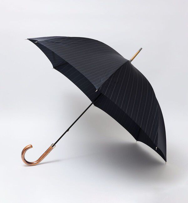 SHIPS「SHIPS: ストライプ 長傘」|傘|ネイビー