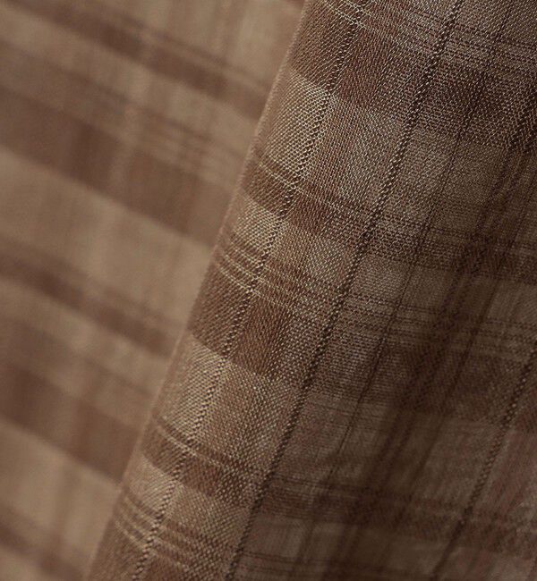 quaranciel「quaranciel:〈手洗い可能〉シアー チェック ノースリーブ シャツ」|シャツ・ブラウス|