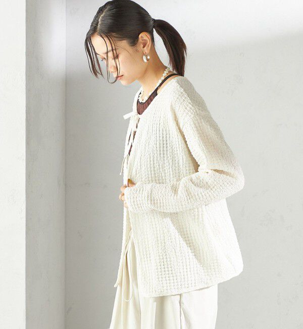 SHIPS for women「maroba:〈手洗い可能〉2WAY ラッシュ カーディガン」|その他|