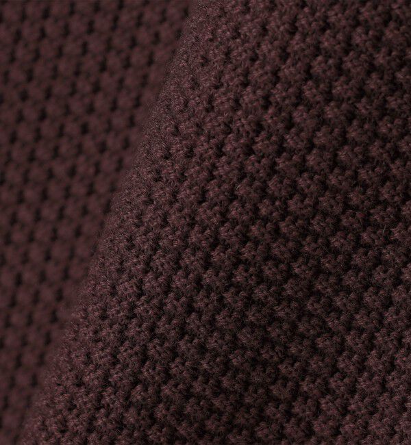 SHIPS「SHIPS:〈手洗い可能〉TEXBRID(R) コットン ウール ピケ クルーネック ニット」|ニット・セーター|