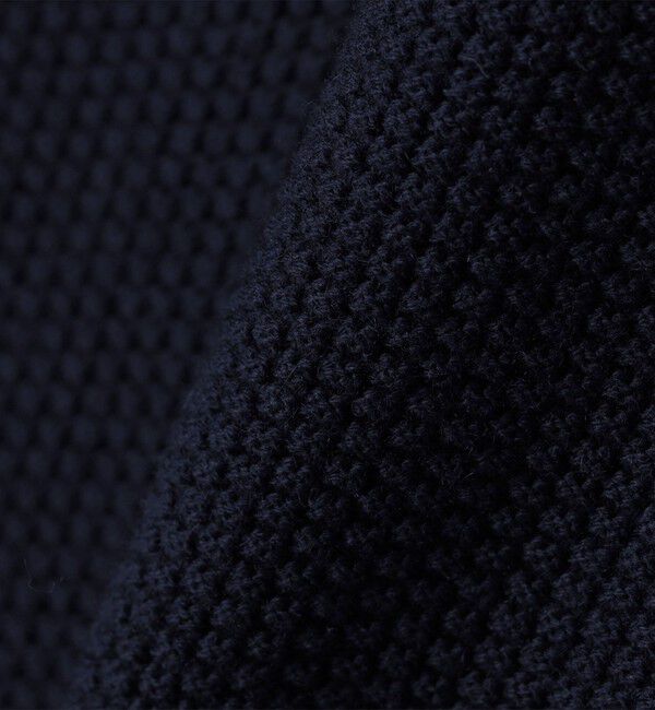 SHIPS「SHIPS:〈手洗い可能〉TEXBRID(R) コットン ウール ピケ クルーネック ニット」|ニット・セーター|