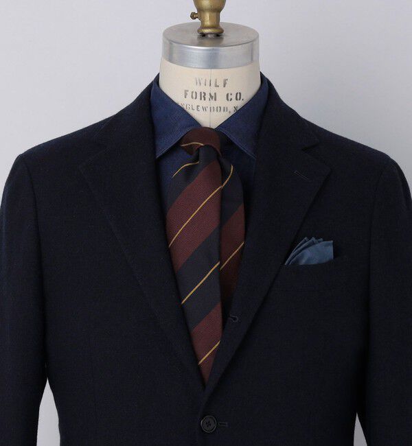 SHIPS「Puccini: シルク ブークレ レジメンタル ネクタイ」|ネクタイ・蝶ネクタイ|