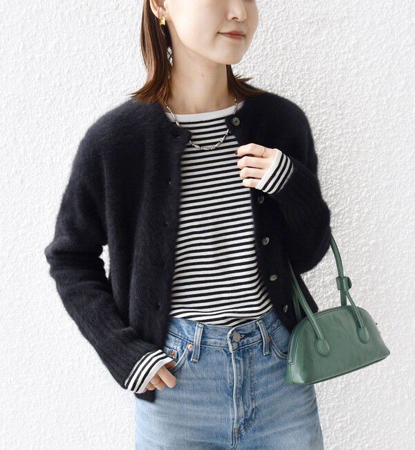 SHIPS for women「〈洗濯機可能〉ラメ クルーネック 長袖 ニット」|ニット・セーター|