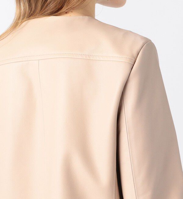 Ballsey「ラムレザー ジップアップブルゾン」|ブルゾン・スタジャン|