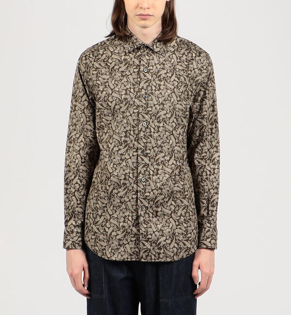 TOMORROWLAND MENS「コットンビエラ ペイズリープリント セミワイドカラーシャツ」|シャツ・ブラウス|