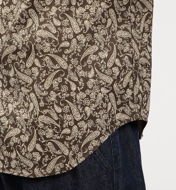 TOMORROWLAND MENS「コットンビエラ ペイズリープリント セミワイドカラーシャツ」|シャツ・ブラウス|