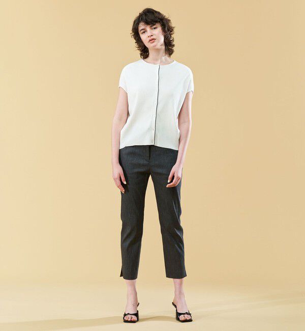 DES PRES「コットンアセテート クルーネックカーディガン」|カーディガン|