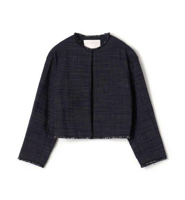 【新品】Ballsey ロングスラブツイード クルーネックジャケット ロングスラブツイード クルーネックジャケット｜トゥモローランド 公式通販