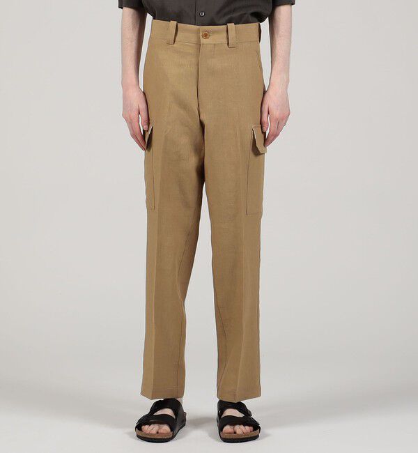 TOMORROWLAND MENS「60リネン カーゴパンツ」|カーゴ|