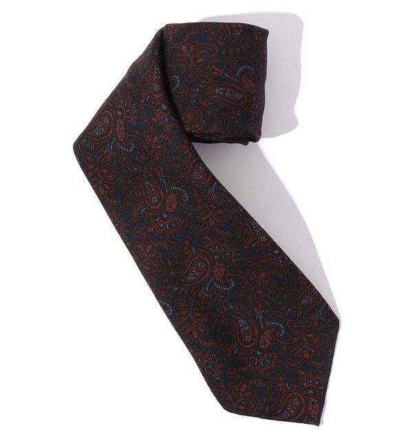 TOMORROWLAND GOODS「TOMORROWLAND MADE IN ITALY ウールシルク ペイズリーネクタイ」|ネクタイ・蝶ネクタイ|68 ネイビー系