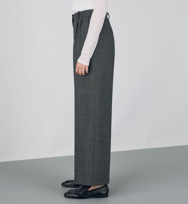 DES PRES「ウールムリネ タックパンツ」|スラックス|