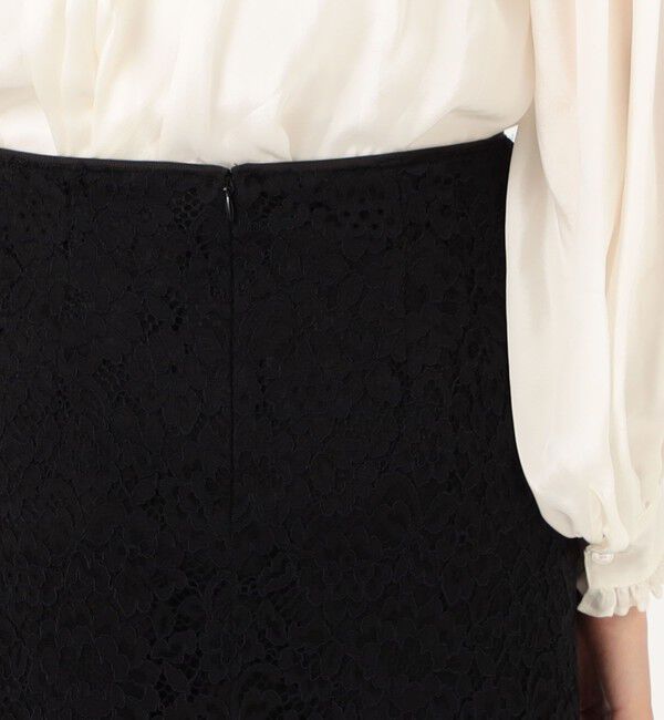 Ballsey「フラワーコードレース ペンシルタイトスカート」|タイト|